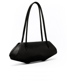 Elizabeth Baguette Mini Pebble Black