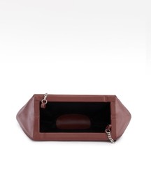 Elizabeth Baguette Clutch Nappa Brick