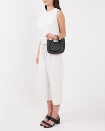 Katrina Mini Tote Wave Pebble Black