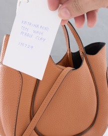 Katrina Mini Tote Wave Pebble Clay