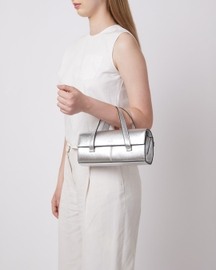 Michelle Mini Crossbody Metallic Silver