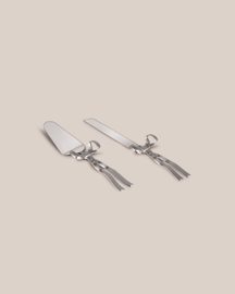 Silver Bow Cake Knife & Server
