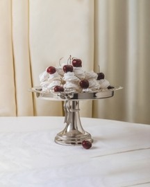 Silver Bow Cake Stand