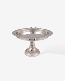 Silver Bow Cake Stand