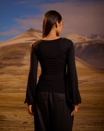 Cut Out Shirt - Black