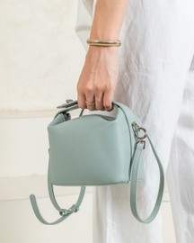 Favori Liora Genuine Leather Top-handle Bag in Illusion Blue