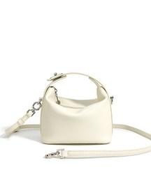 Favori Liora - Genuine Leather Top-handle Bag in Ivory