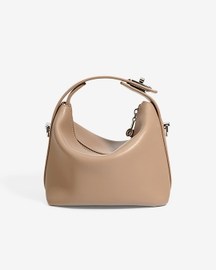 Favori Liora - Genuine Leather Top-handle Bag in Smoke Powder