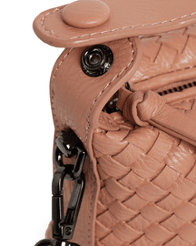 Favori Fero Faux Leather Handbag in Blush Pink
