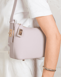 Favori Lumi Genuine Leather Baguette in Mauve