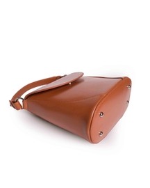 Favori Vienna - Genuine Leather Structured Bucket Bag in Tan