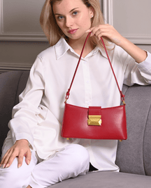 Favori Felice - Baguette Bag, Faux Leather in Red