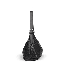 Favori Tissa - Woven Handbag, Faux Leather in Black
