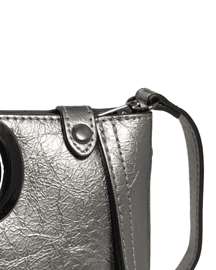 Favori Aurelia- Clutch Bag Faux Leather in Pewter