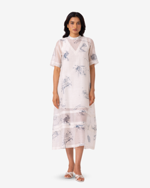 Larisa Zodiac Print Handwoven Dress