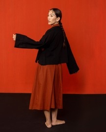 Padma Box Pleated Skirt