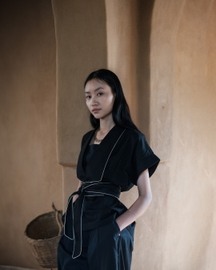 Berlin Shawl Collar Top