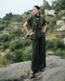 Berlin Shawl Collar Top