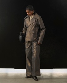 Graphite Moss Biker Blazer