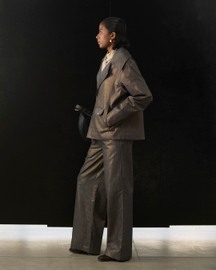 Graphite Moss Biker Blazer