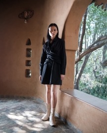 Seattle Wrap Shirt Dress
