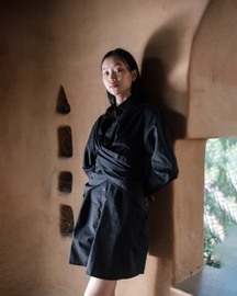 Seattle Wrap Shirt Dress