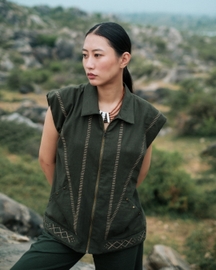 Antalya Sleeveless Shirt Jacket
