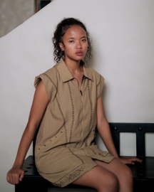 Sleeveless Jacket Dress