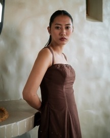Corseted Long Slip Dress