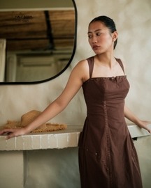 Corseted Long Slip Dress