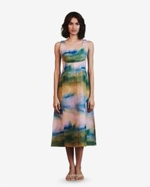 Prism Panelled Linen Dress