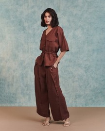 Pleated Tuck Pants
