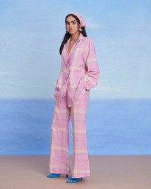 Cassata Linen Bell Bottom Pants