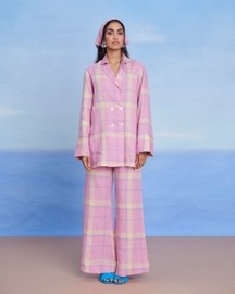 Cassata Linen Bell Bottom Pants