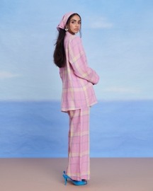 Cassata Linen Bell Bottom Pants