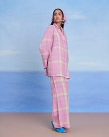 Cassata Linen Bell Bottom Pants