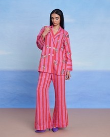 Amalfi Linen Bell Bottom Pants