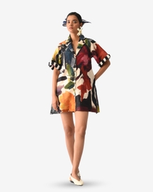 Noir Trench Aline Short Dress