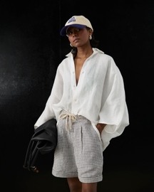 Workshop Shorts In Salt Grid