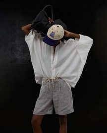 Workshop Shorts In Salt Grid