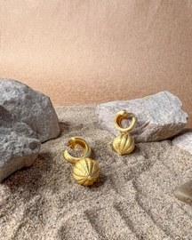 Swirl Enamel Drop Earing