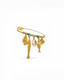 Ocean Relic Charm Pin Brooch