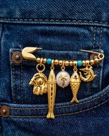 Ocean Relic Charm Pin Brooch