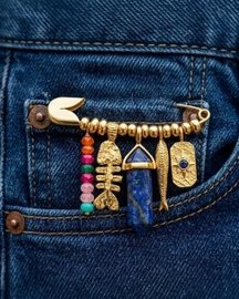 Celestial Prism Charm Pin Brooch