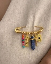 Celestial Prism Charm Pin Brooch
