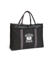 Dog-Embroidered Tote