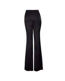 Bootcut Textured Satin Trousers
