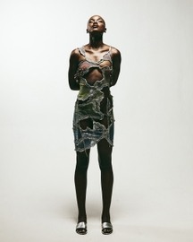 Meandered Asymmetric Dress
