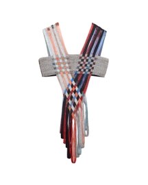 Multicolor Interwoven Glass And Lurex Topo