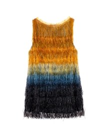 Gradient Glass Fringe Top